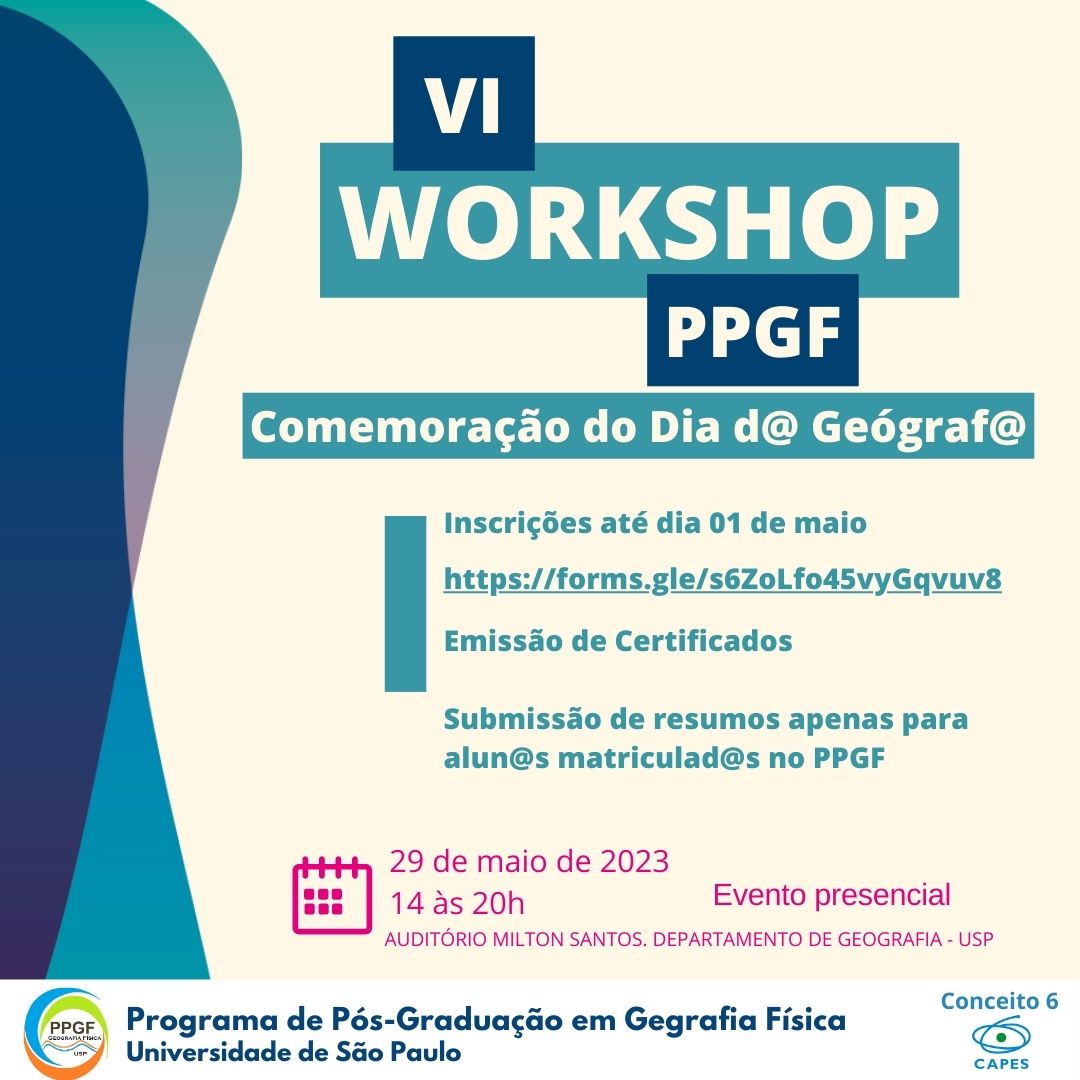 VI Workshop PPGF 2023